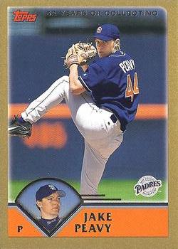 2003 Topps - Gold #570 Jake Peavy Front
