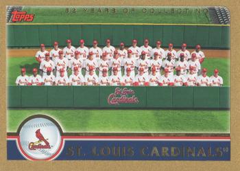 2003 Topps - Gold #656 St. Louis Cardinals Front