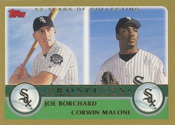 2003 Topps - Gold #679 Joe Borchard / Corwin Malone Front