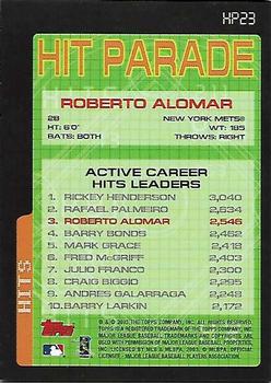 2003 Topps - Hit Parade #HP23 Roberto Alomar Back