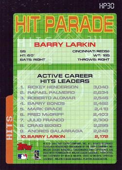 2003 Topps - Hit Parade #HP30 Barry Larkin Back
