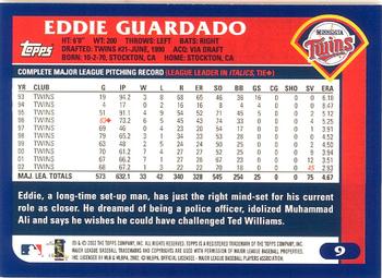 2003 Topps - Home Team Advantage #9 Eddie Guardado Back
