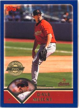 2003 Topps - Home Team Advantage #22 Dave Mlicki Front