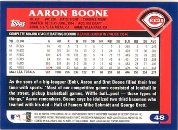 2003 Topps - Home Team Advantage #48 Aaron Boone Back