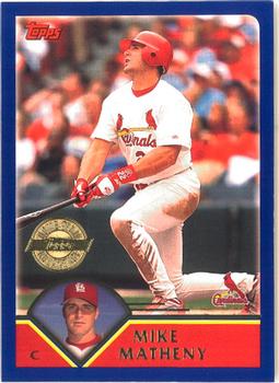 2003 Topps - Home Team Advantage #89 Mike Matheny Front
