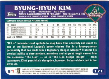 2003 Topps - Home Team Advantage #171 Byung-Hyun Kim Back