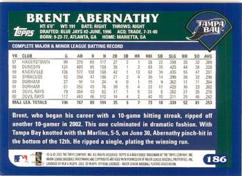 2003 Topps - Home Team Advantage #186 Brent Abernathy Back