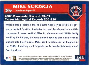 2003 Topps - Home Team Advantage #262 Mike Scioscia Back