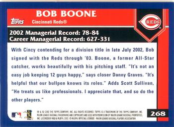 2003 Topps - Home Team Advantage #268 Bob Boone Back