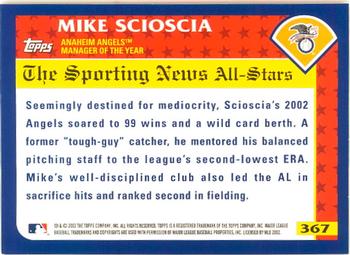 2003 Topps - Home Team Advantage #367 Mike Scioscia Back
