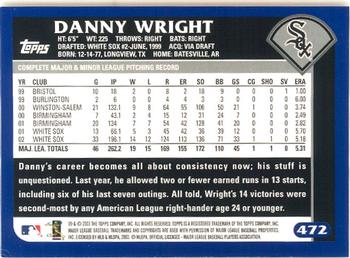 2003 Topps - Home Team Advantage #472 Dan Wright Back