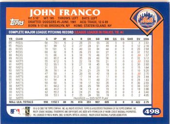 2003 Topps - Home Team Advantage #498 John Franco Back