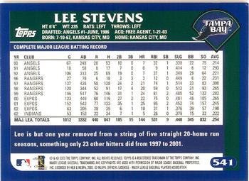 2003 Topps - Home Team Advantage #541 Lee Stevens Back