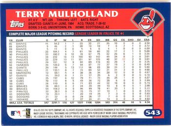 2003 Topps - Home Team Advantage #543 Terry Mulholland Back