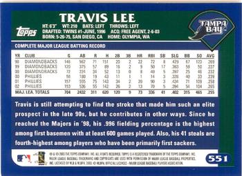 2003 Topps - Home Team Advantage #551 Travis Lee Back