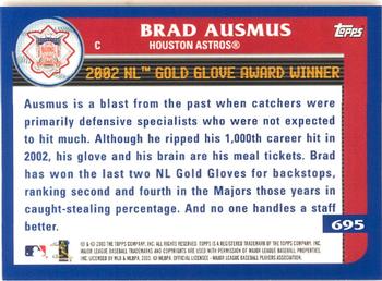 2003 Topps - Home Team Advantage #695 Brad Ausmus Back