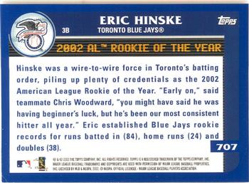 2003 Topps - Home Team Advantage #707 Eric Hinske Back