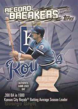 2003 Topps - Record Breakers Relics #RBR-GB1 George Brett Front