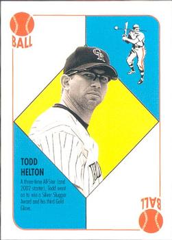 2003 Topps - Red Backs #NNO Todd Helton Front