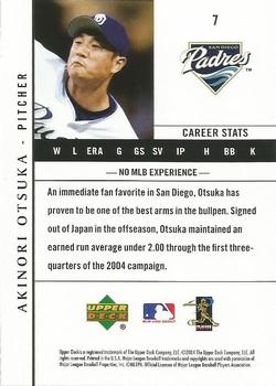 2004 Upper Deck San Diego Padres #7 Akinori Otsuka Back