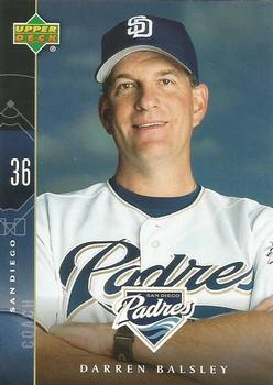 2004 Upper Deck San Diego Padres #33 Darren Balsley Front