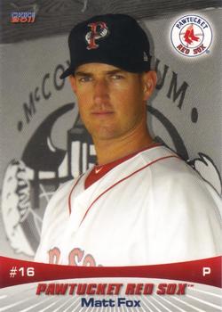 2011 Choice Pawtucket Red Sox #10 Matt Fox Front
