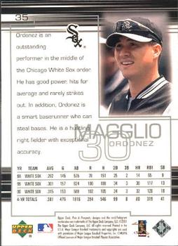 2001 Upper Deck Pros & Prospects #35 Magglio Ordonez Back