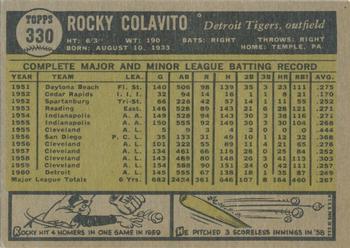 2003 Topps - Vintage Embossed #330 Rocky Colavito Back