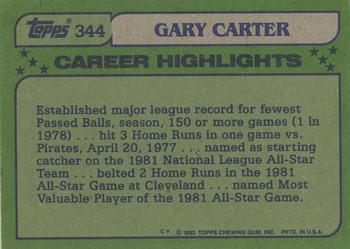 2003 Topps - Vintage Embossed #344 Gary Carter Back