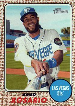 2017 Topps Heritage Minor League #1a Amed Rosario Front