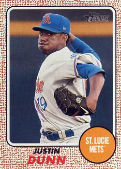 2017 Topps Heritage Minor League #29 Justin Dunn Front