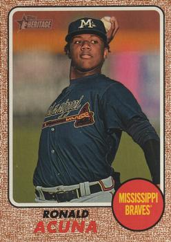2017 Topps Heritage Minor League #202 Ronald Acuna Front