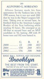 2003 Topps 205 - Brooklyn #20 Alfonso Soriano Back