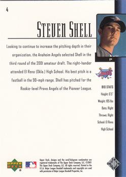 2001 Upper Deck Prospect Premieres #4 Steven Shell Back