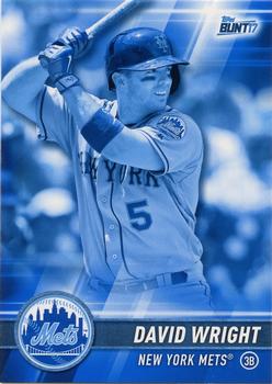 2017 Topps Bunt - Blue #67 David Wright Front