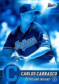2017 Topps Bunt - Blue #190 Carlos Carrasco Front