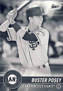 2017 Topps Bunt - Black #166 Buster Posey Front