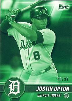 2017 Topps Bunt - Green #53 Justin Upton Front