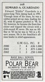2003 Topps 205 - Polar Bear #208 Eddie Guardado Back
