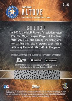 2017 Topps Bunt - Galaxy #G-JAL Jose Altuve Back