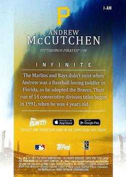 2017 Topps Bunt - Infinite #I-AM Andrew McCutchen Back