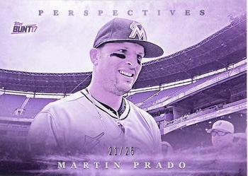 2017 Topps Bunt - Perspectives Purple #P-MP Martin Prado Front