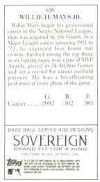 2003 Topps 205 - Sovereign #156 Willie Mays Back