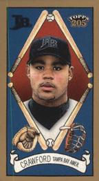 2003 Topps 205 - Sovereign Green #4 Carl Crawford Front