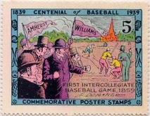 1939 Centennial Stamps #5 1859 Amherst vs. Williams Series Front