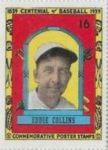 1939 Centennial Stamps #16 Eddie Collins Front