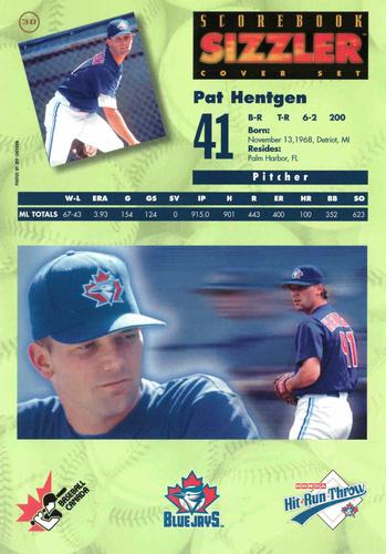 1997 Scorebook Sizzler Toronto Blue Jays #30 Pat Hentgen Back