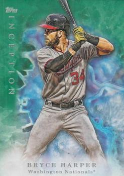 2017 Topps Inception - Green #9 Bryce Harper Front
