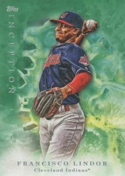 2017 Topps Inception - Green #15 Francisco Lindor Front