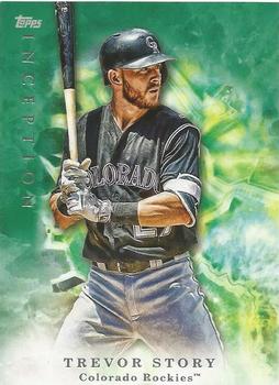 2017 Topps Inception - Green #83 Trevor Story Front
